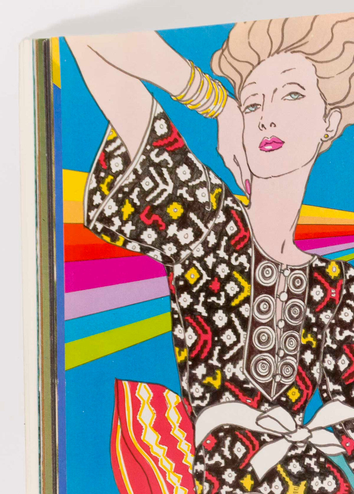 Marisa Berenson ANTONIO LOPEZ Couture SEAMING Poncho VOGUE magazine Pattern book