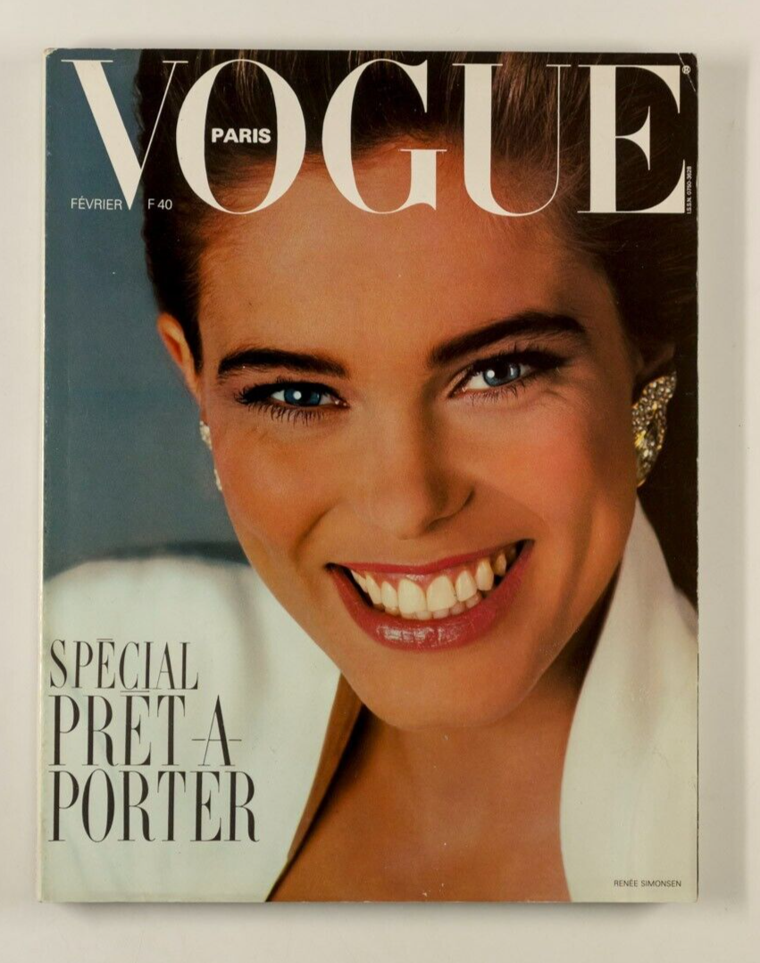 RENEE SIMONSEN Pret-A-Porter PAULINA PORIZKOVA Estelle Lefebure 1986 Paris Vogue
