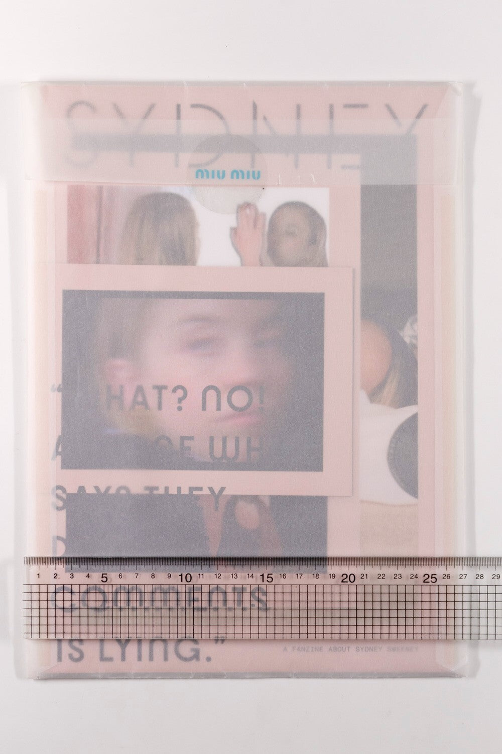 Sydney Sweeney TYRONE LEBON Lotta Volkova MIU MIU catalog LOOKBOOK zine AW 2022