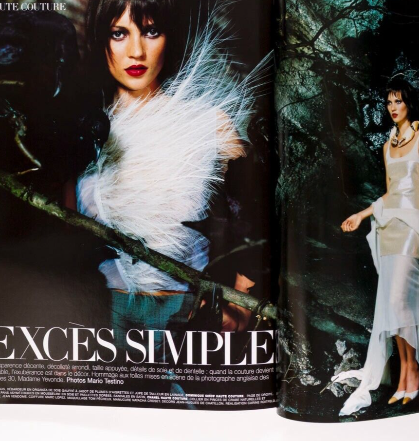 Kate Moss HAUTE COUTURE Malgosia Bela PARIS VOGUE March 1999 Natalia Semanova