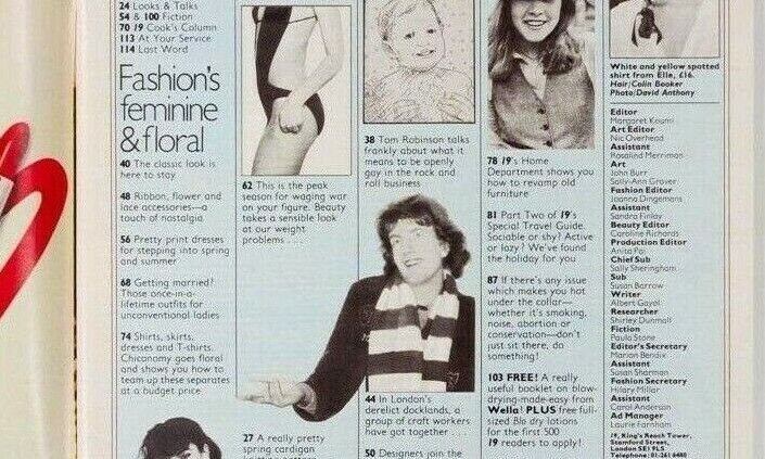 Linda Kerridge CARRIE FISHER Patricia Roberts OLIVER TOBIAS vtg YSL 19 Magazine