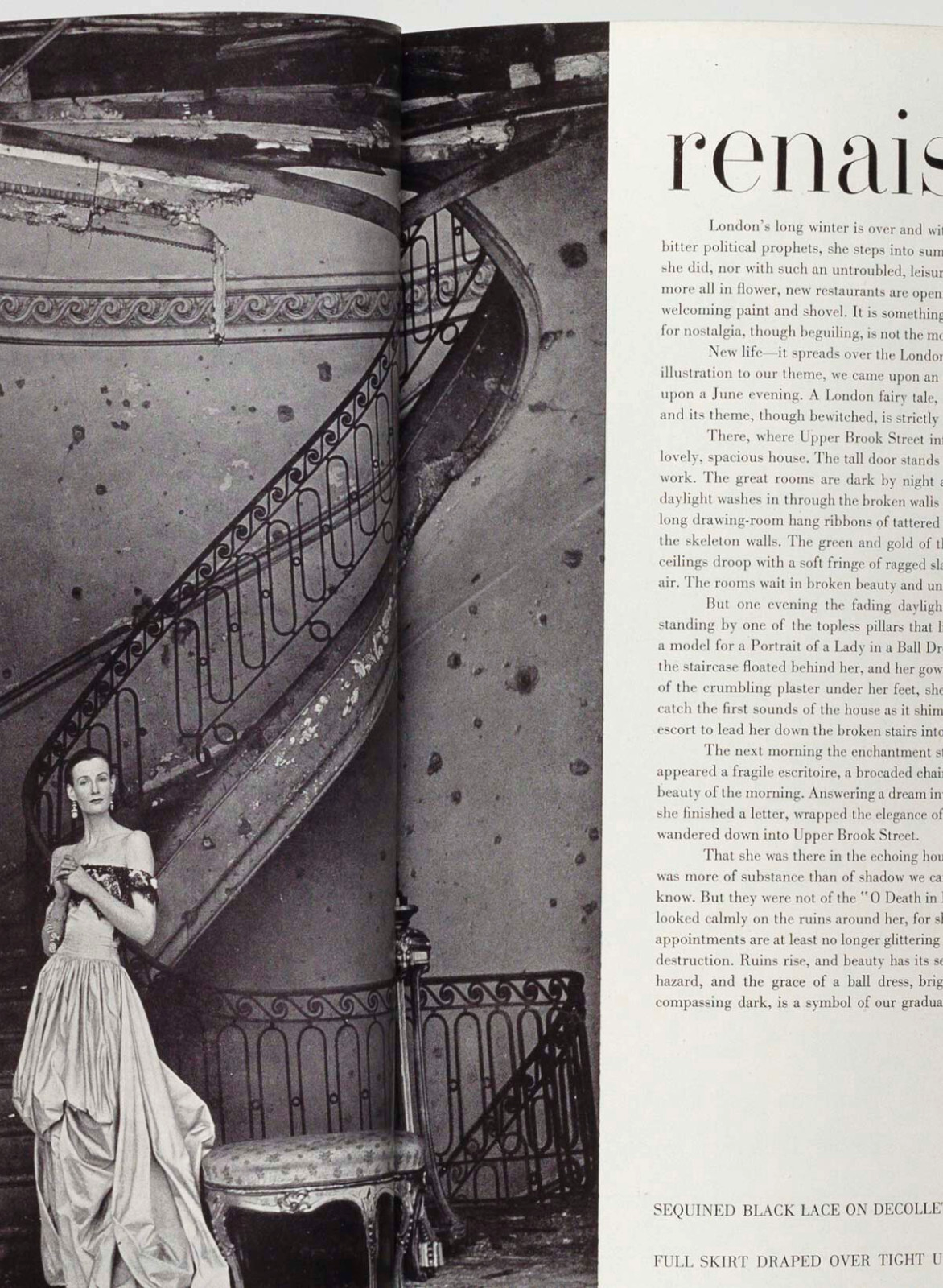 IRVING PENN London Blitz CLIFFORD COFFIN Cecil Beaton MOSCOW vtg VOGUE June 1947