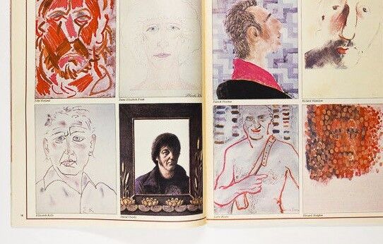 DAVID HOCKNEY Diego Maradona RED SAUNDERS Warhol LEO ABSE Sunday Times magazine