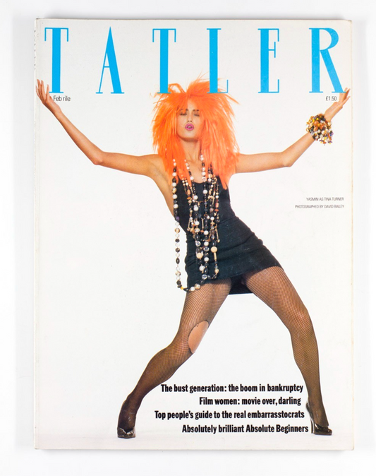 Yasmin Le Bon PAULA YATES Karl Lagerfeld  TATLER February 1986  David Bailey YSL