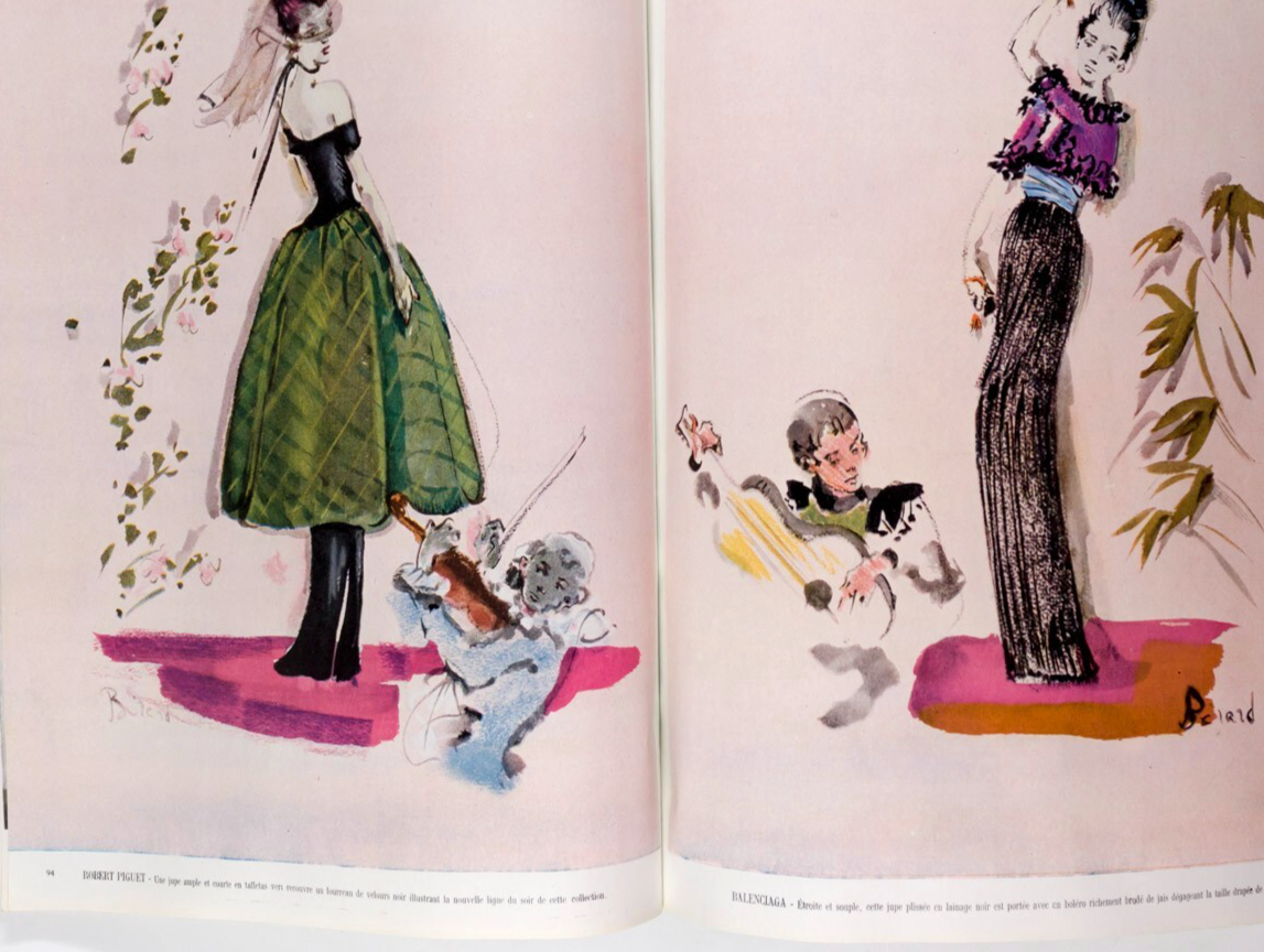 Philippe Jullian EDITH PIAF Laurence Olivier VOGUE January 1947 Balenciaga HORST