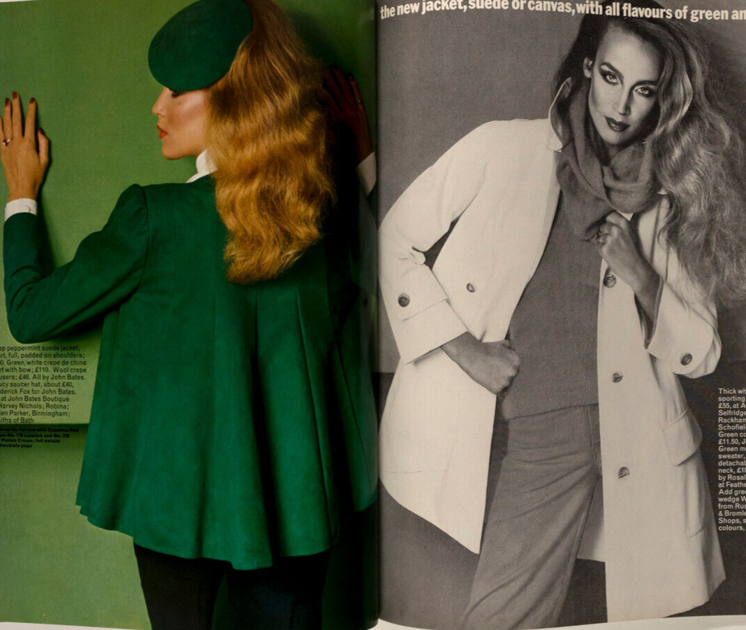 JELLY Jerry Hall WILLIE Edward Fox FRAN LEBOWITZ Jilly Cooper WARHOL Green Vogue