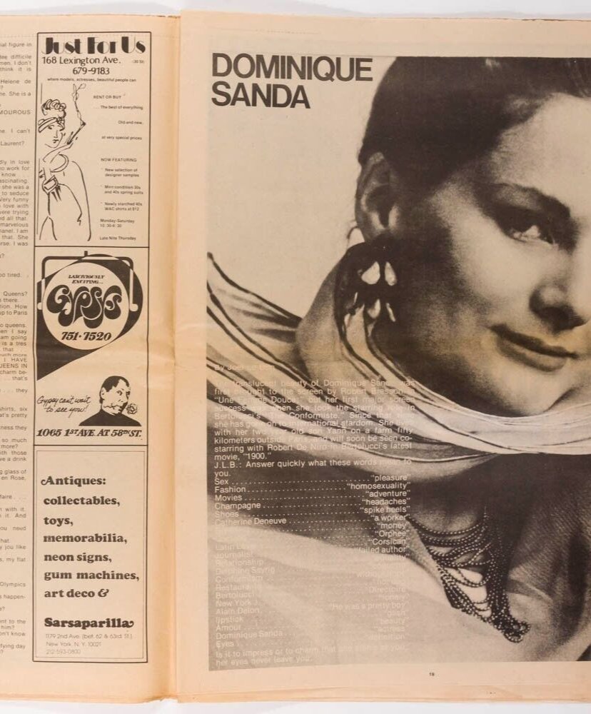 Brigitte Bardot ANTONIO LOPEZ Guy Bourdin INTERVIEW magazine April 1975 Hockney