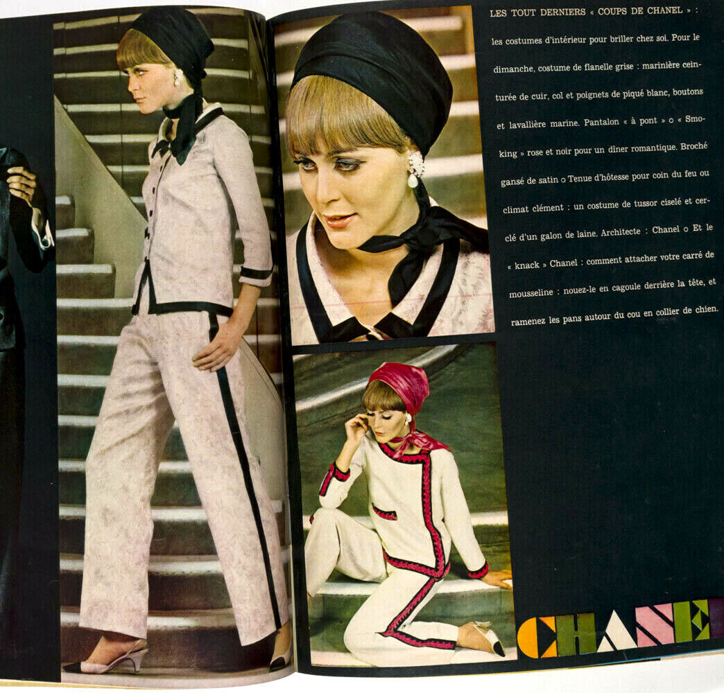 Sharon Tate PATTIE BOYD Guy Bourdin CHANEL Hatami FRENCH ELLE magazine 1960s vtg