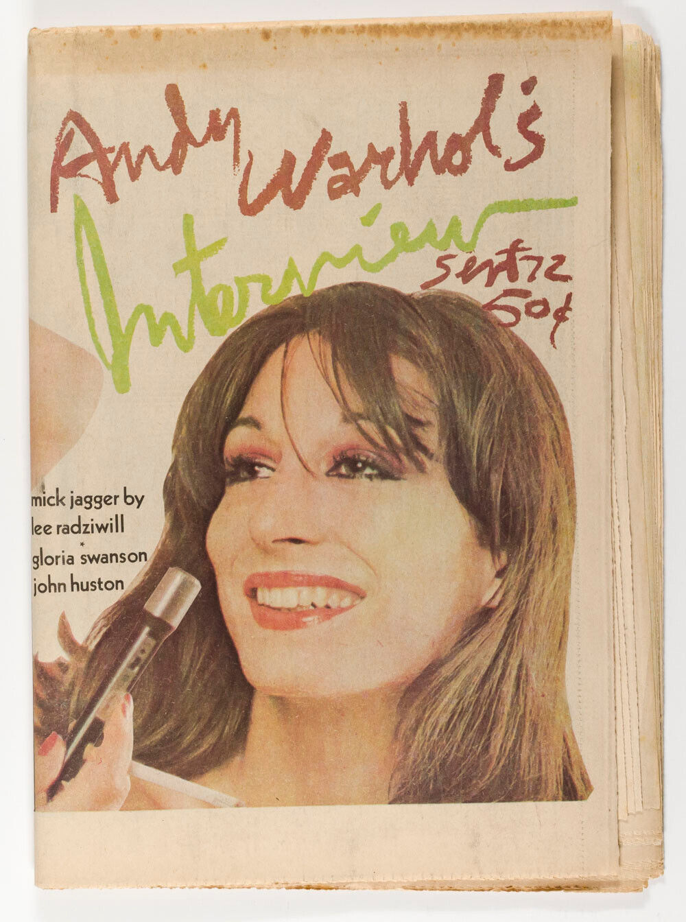 Anjelica JOHN Huston CALE Iggy Pop BOWIE Fran Lebowitz WARHOL Interview magazine