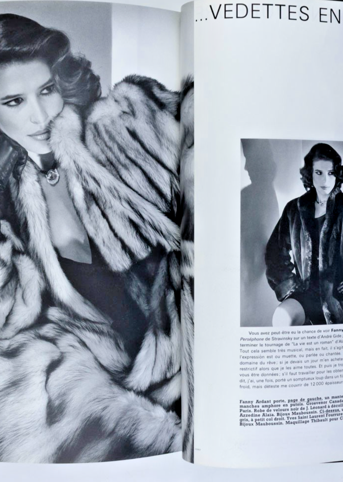 Brooke Shields HELMUT NEWTON Rampling FARRAH FAWCETT Paris Vogue November 1982