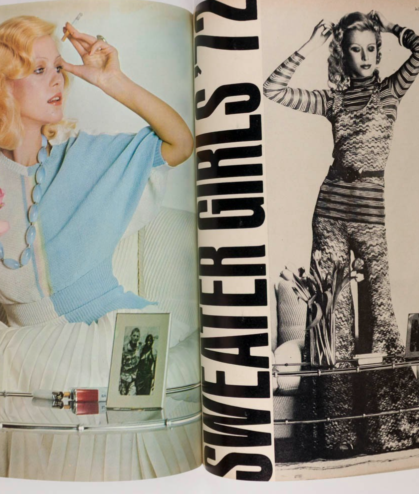 MARSHA HUNT Thea Porter ANNA WINTOUR Harpers & Queen 1972 April RICHARD ELY Nott