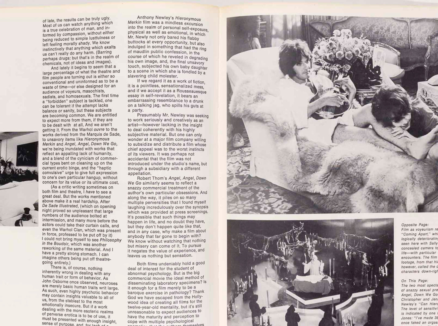 TOM WESSELMANN Hair LIZA MINELLI After Dark magazine Nov 1969 Emmaretta Marks US