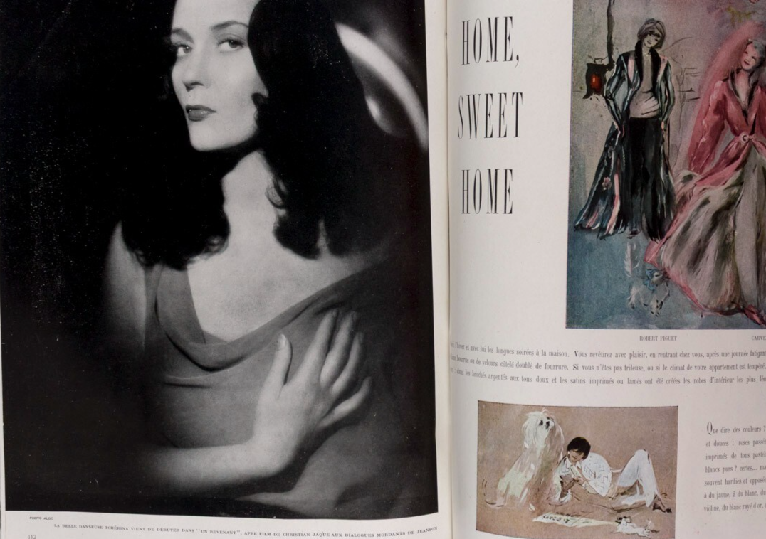 Philippe Jullian EDITH PIAF Laurence Olivier VOGUE January 1947 Balenciaga HORST