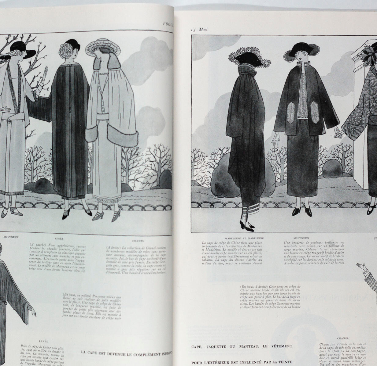 GEORGES LEPAPE Andre Marty DELAGE Maurice Goldberg VOGUE magazine May Mai 1922