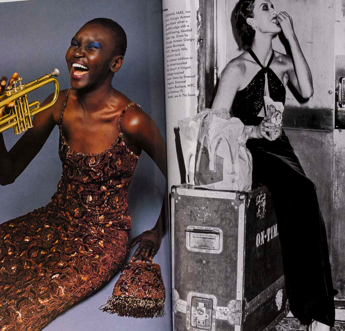 LINDA EVANGELISTA Bruce Weber CAROLYN MURPHY Vogue September 1997 Alek Wek JPG