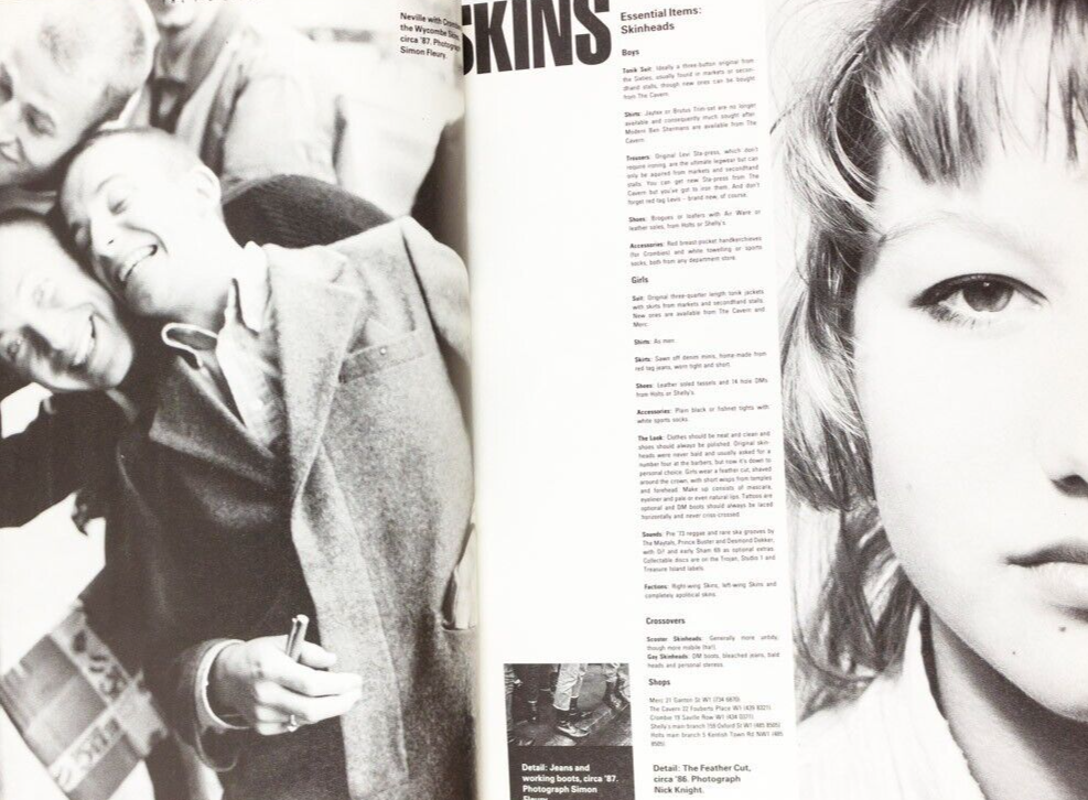 Skinhead JUDY BLAME Jamie Reid RAY PETRI Nick Knight i-D magazine BIBLE HANDBOOK