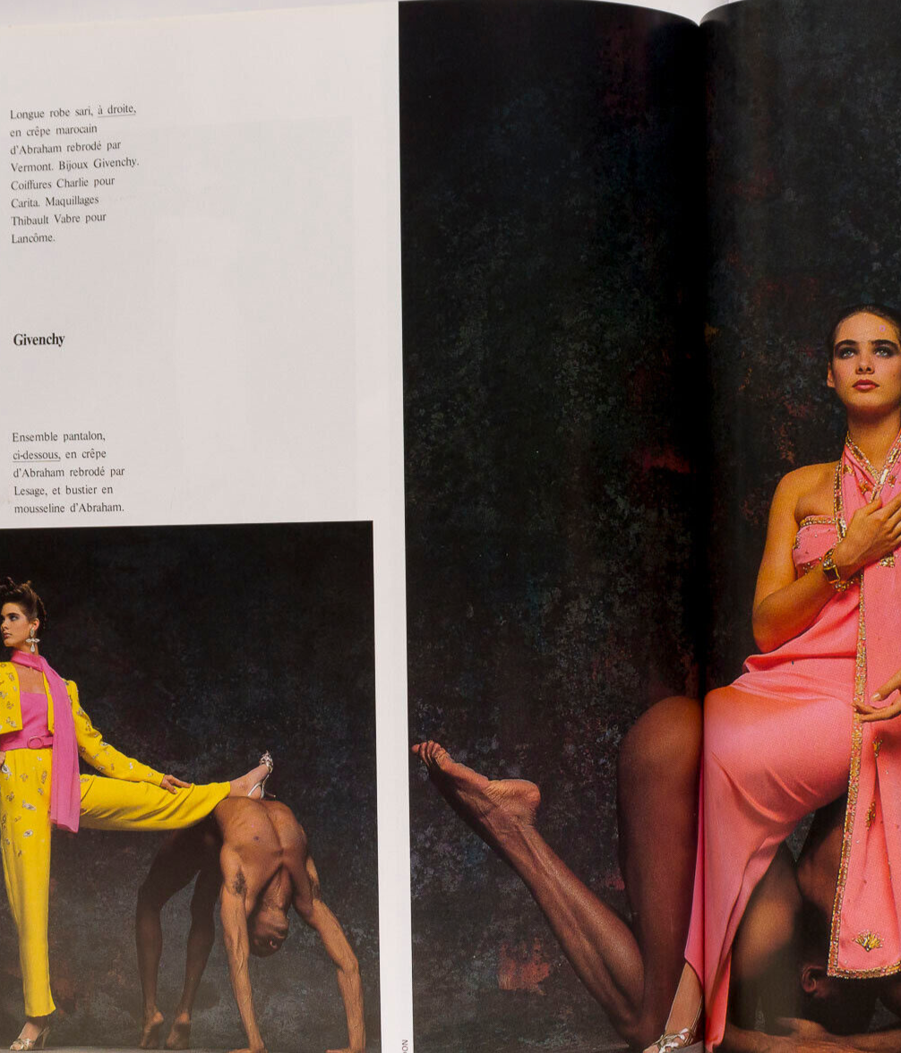 Paulina Porizkova LEE MILLER Tina Chow PARIS VOGUE Mars 1986 Helmut Newton ALAIA