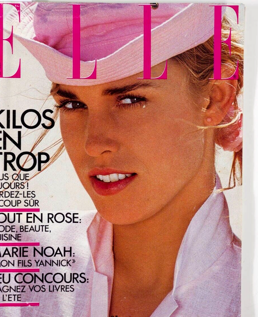 ANETTE STAI Jeremy Irons JOHNNY HALLYDAY Jamie Lee Curtis YANNICK Gruau ELLE vtg