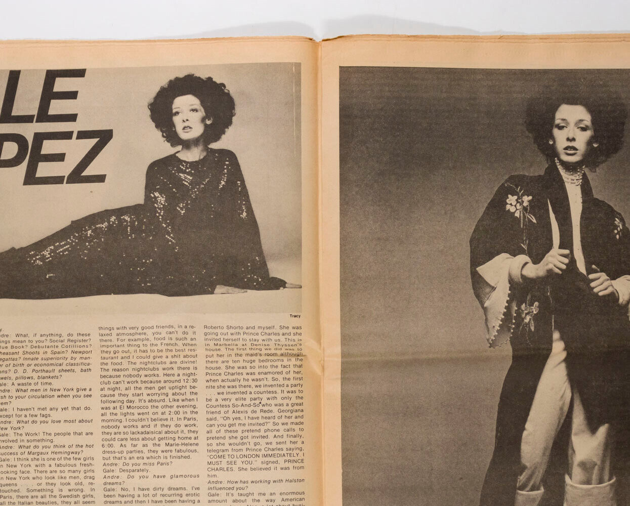 KENNETH J LANE Max Ernst KAREN BLACK Marc Bohan VIVA Warhol's INTERVIEW MAGAZINE