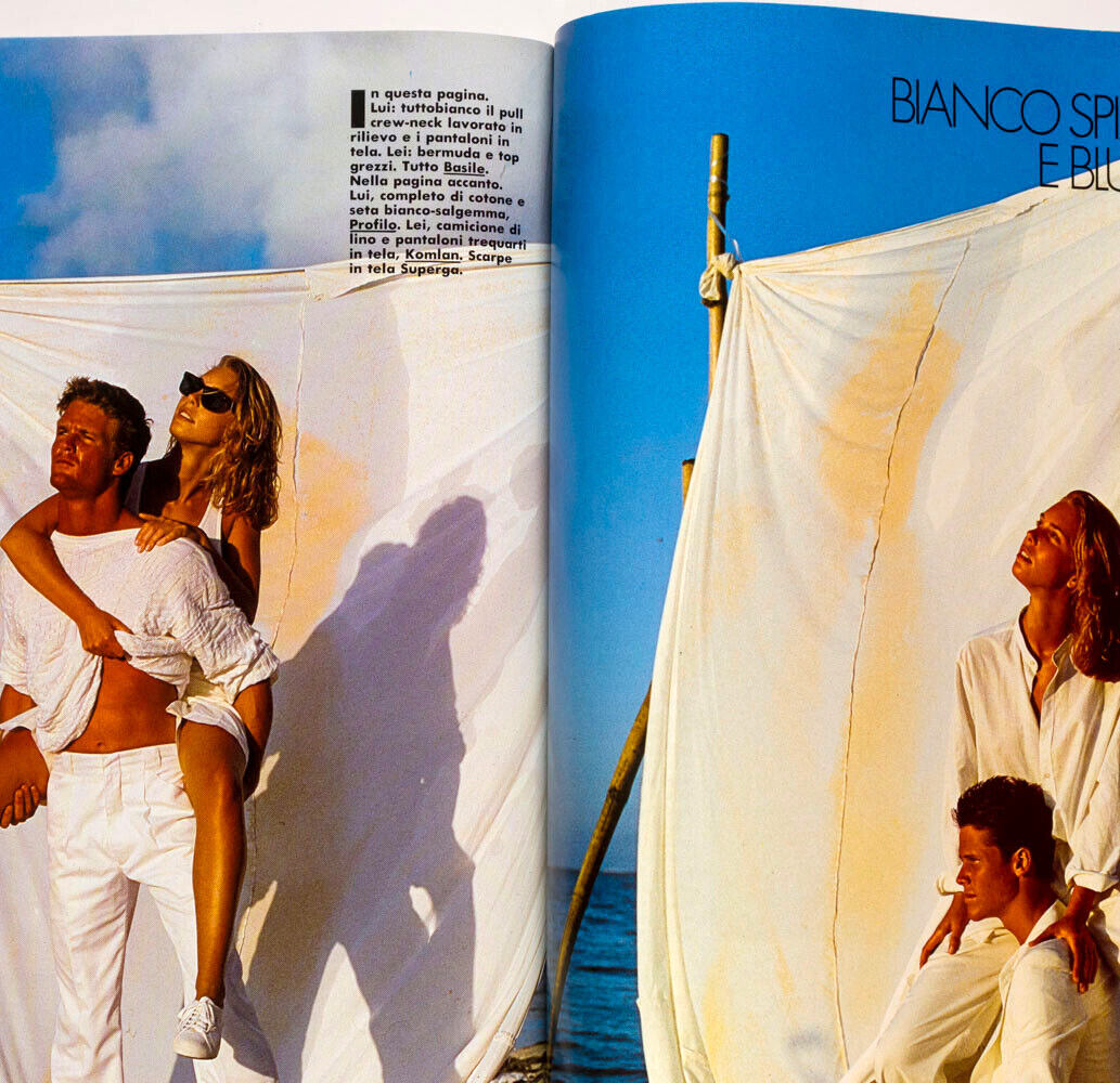 STING Albert Watson EMPORIO ARMANI L'uomo Vogue May 1984 Carlo Orsi ALDO FALLAI