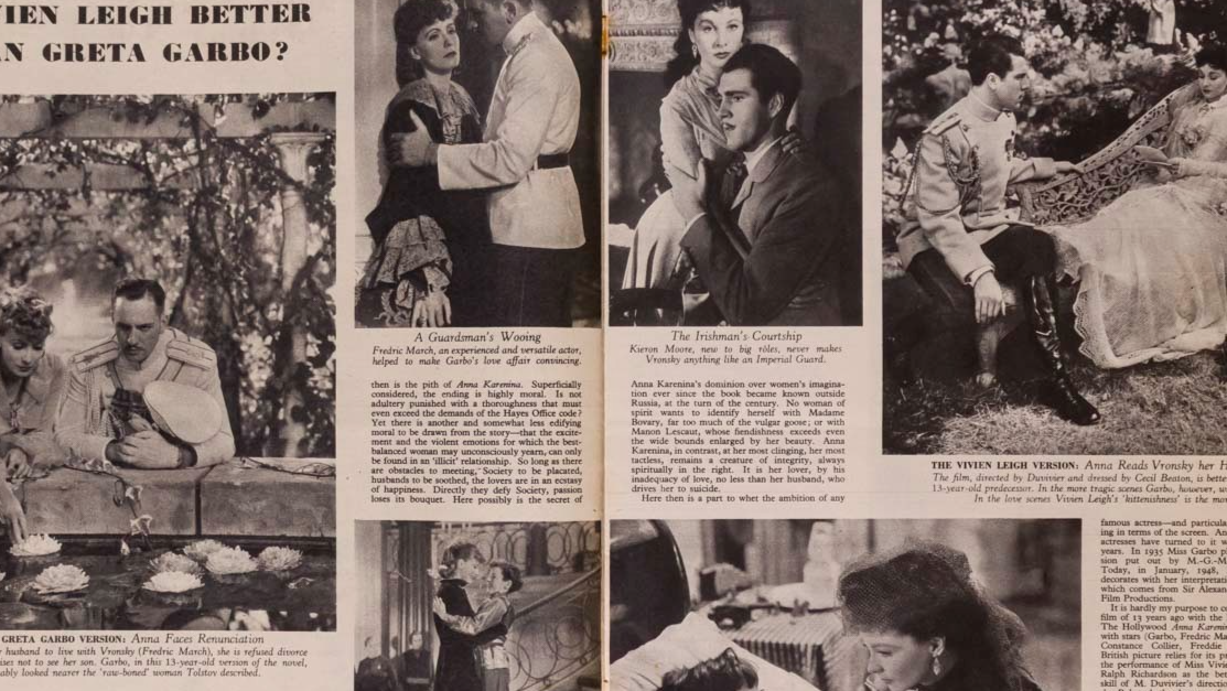 VIVIEN LEIGH Garbo BERTRAM MILLS Huntsville PICTURE POST January magazine 1948