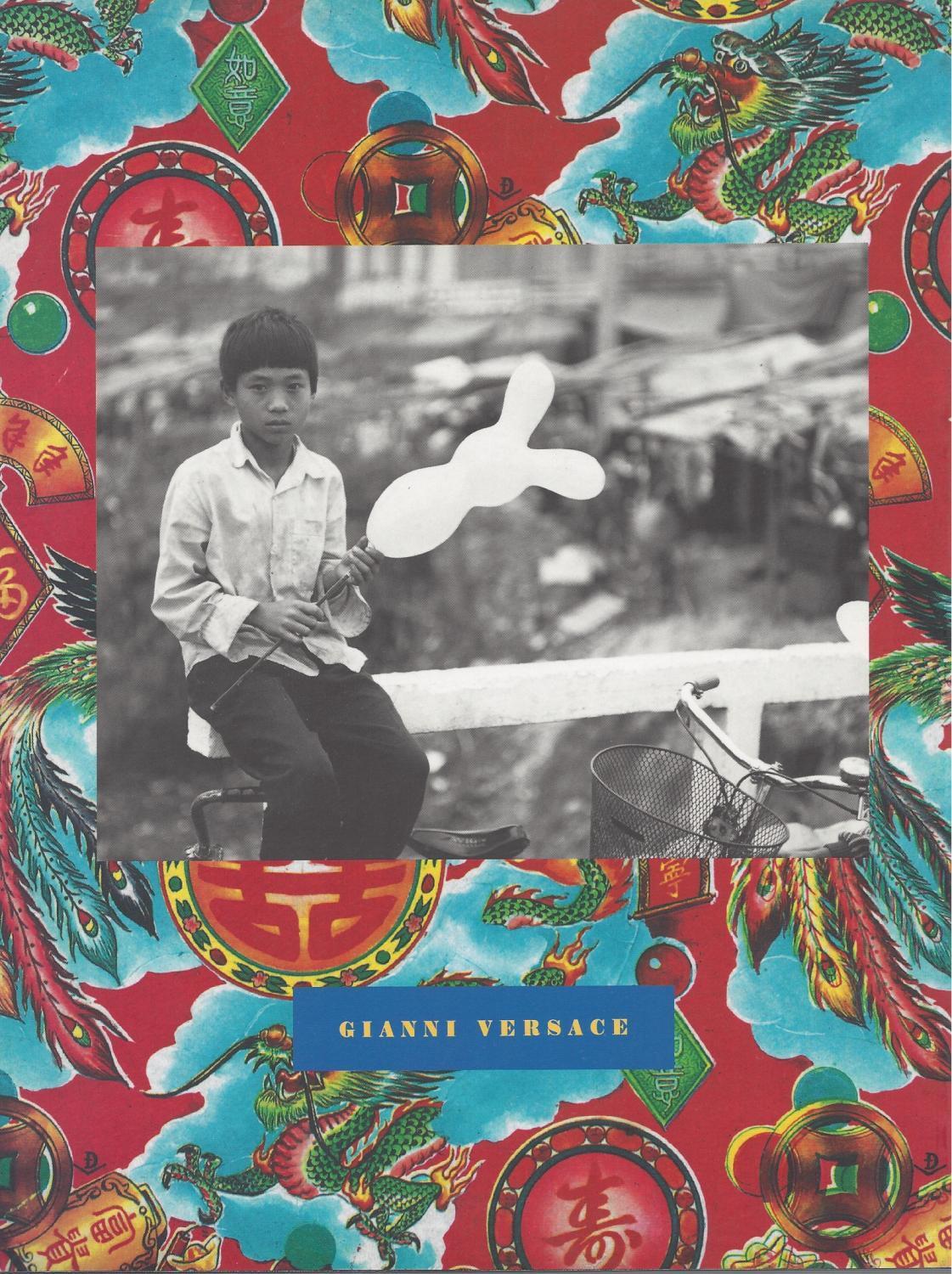 Bruce Weber VIETNAM BOY Kate Moss GIANNI VERSACE vtg L'UOMO VOGUE MAGAZINE 1996