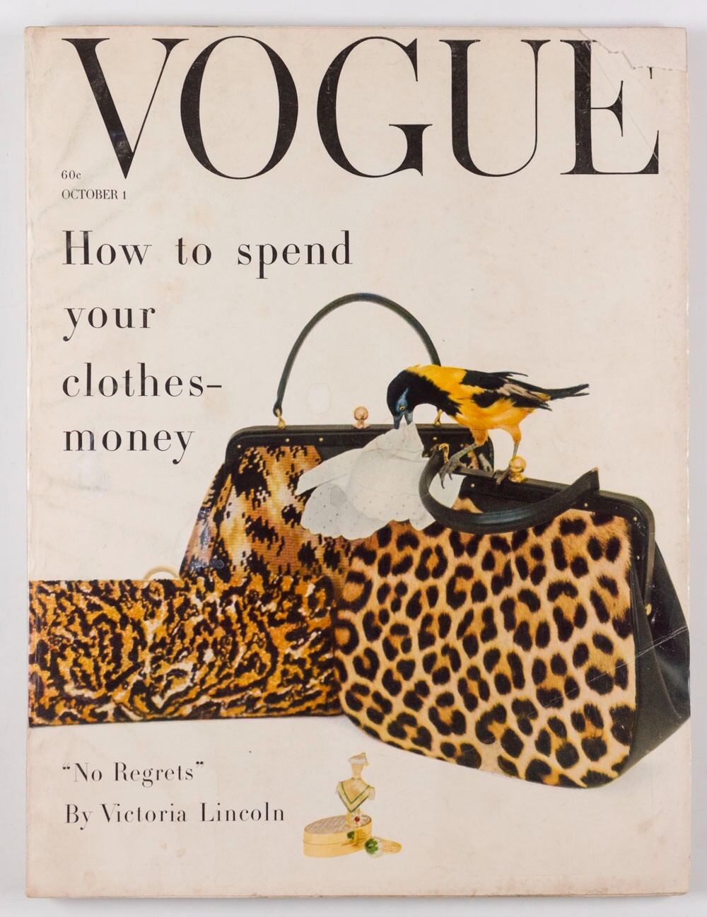 LEOPARD Tiffany's WILLIAM KLEIN Vogue magazine 1958 Oct IRVING PENN Suzy Parker