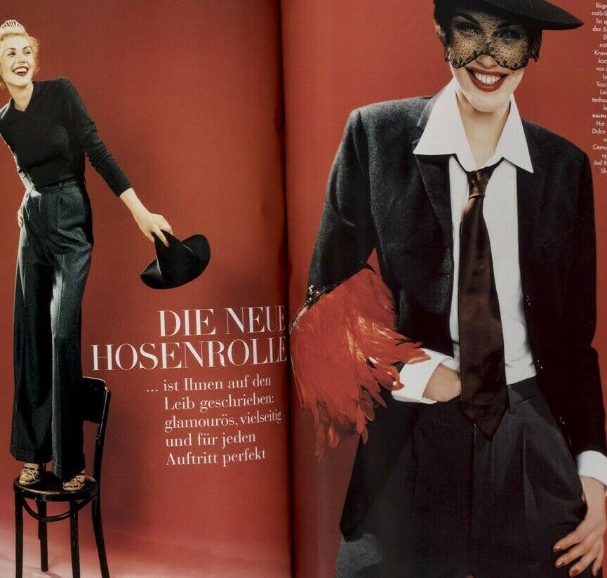 Kate Moss ALBERT WATSON Loulou de la Falaise DAVID BAILEY German Vogue magazine