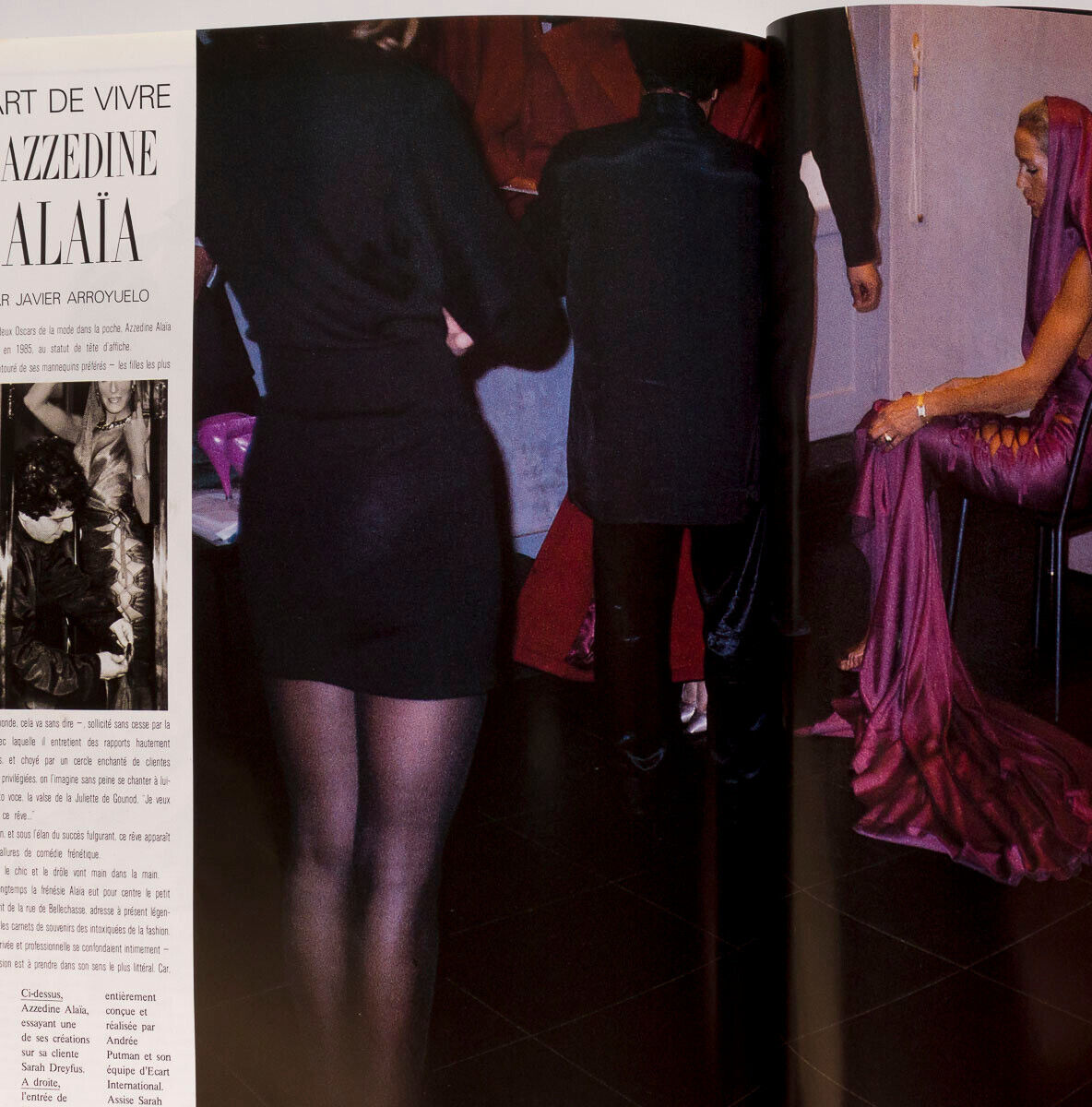 Paulina Porizkova LEE MILLER Tina Chow PARIS VOGUE Mars 1986 Helmut Newton ALAIA