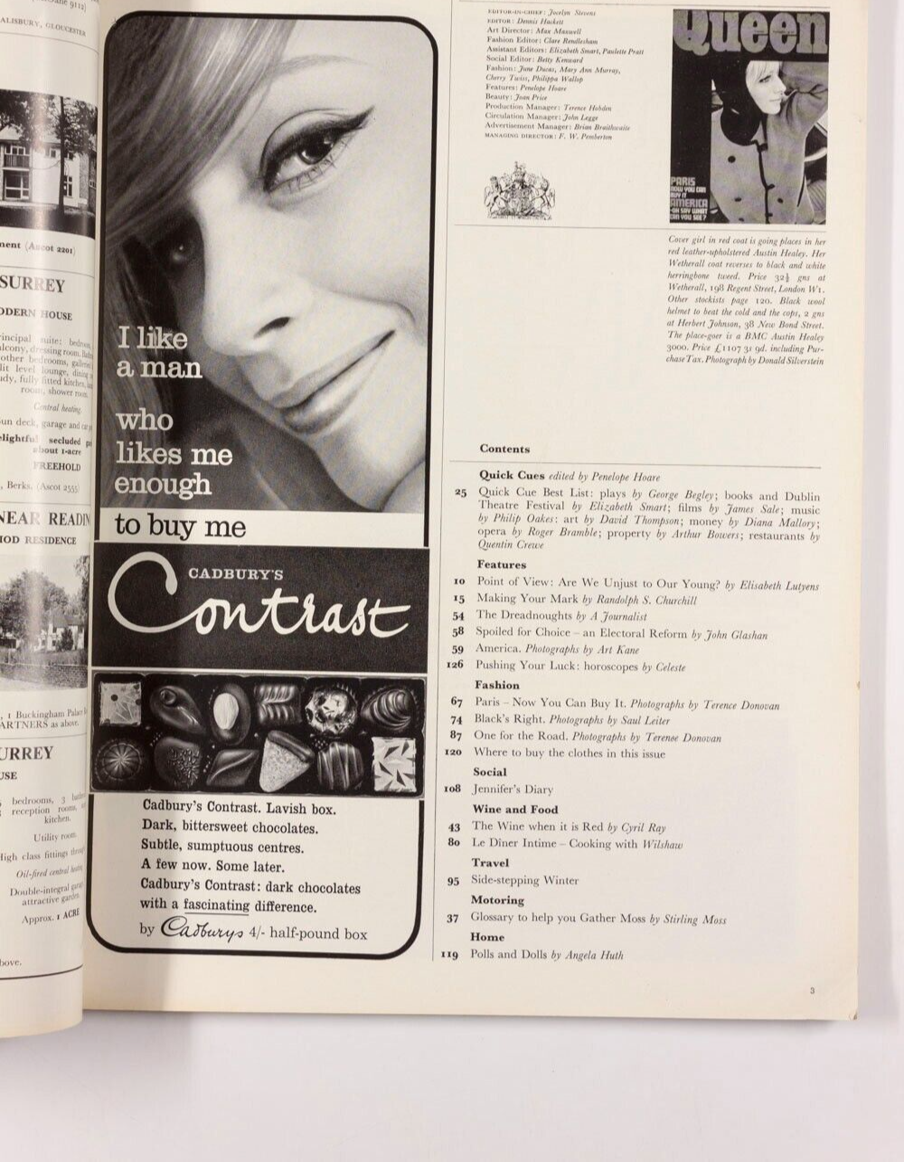 Jill Kennington SAUL LEITER Art Kane TERENCE DONOVAN Pattie Boyd QUEEN magazine