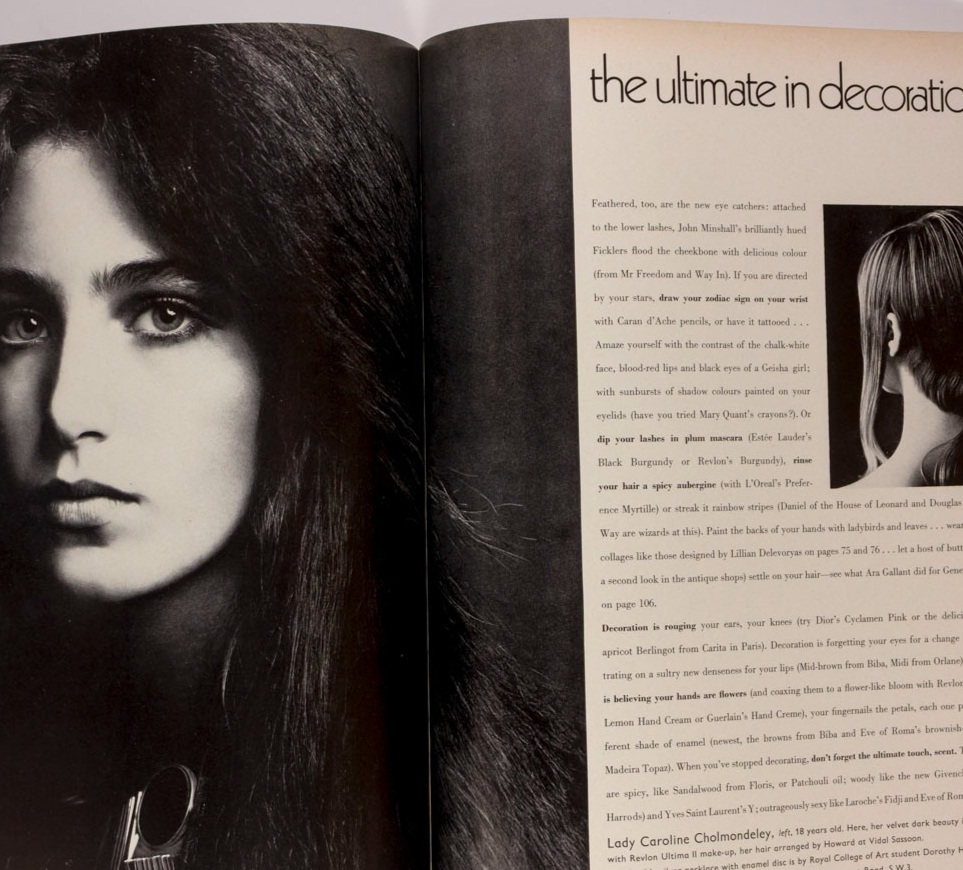 Ann Shaufuss ZAMBIA Thea Porter VOGUE December 1970 David Bailey JEAN SHRIMPTON