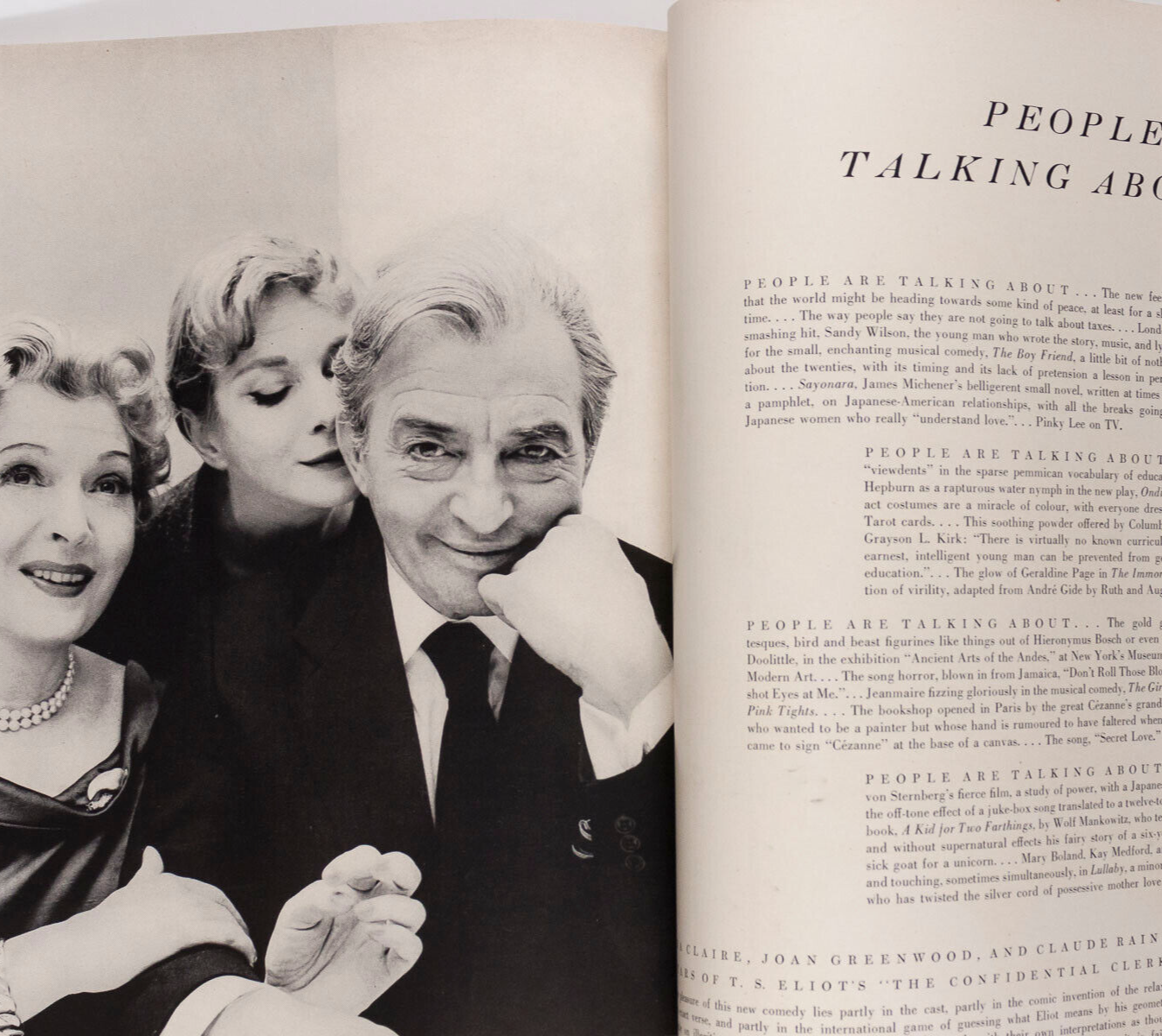 Mary Jane Russell CHERRY NELMS Joan Greenwood VOGUE 1954 Penn CLAUDE RAINS Paris