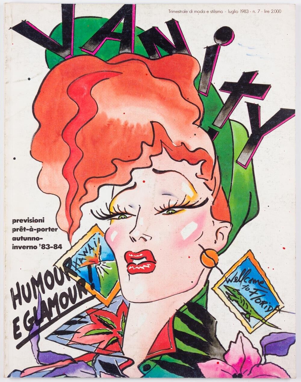 ANTONIO LOPEZ Vanity magazine 7 July 1983 Hawaii PRET-A-PORTER Fall Winter 1984