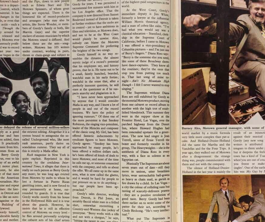 Diana Ross MOTOWN Supremes JACKSON 5 Jean Terrel JULIE EGE Sunday Times magazine