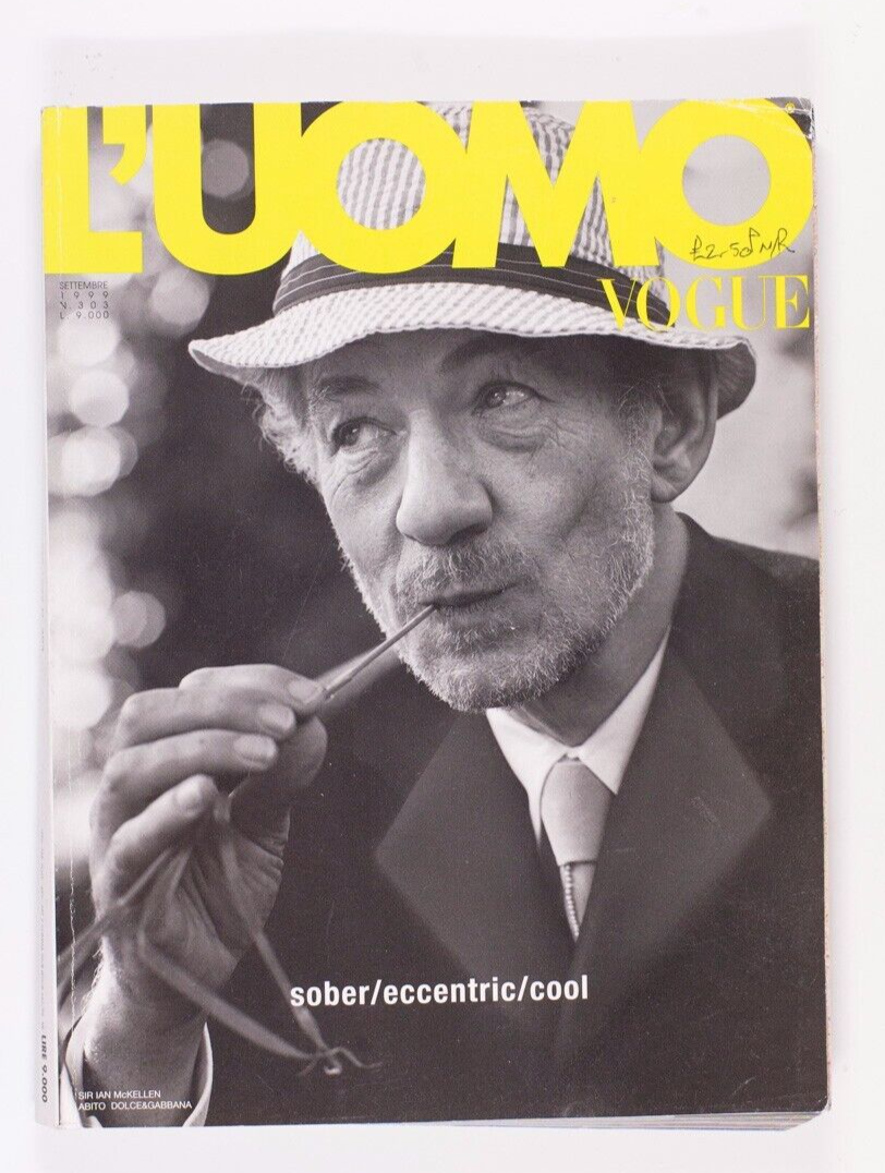 Ian McKellen BRUCE WEBER Ricky Martin PAOLO ROVERSI Brixton L'UOMO VOGUE 9/ 1999
