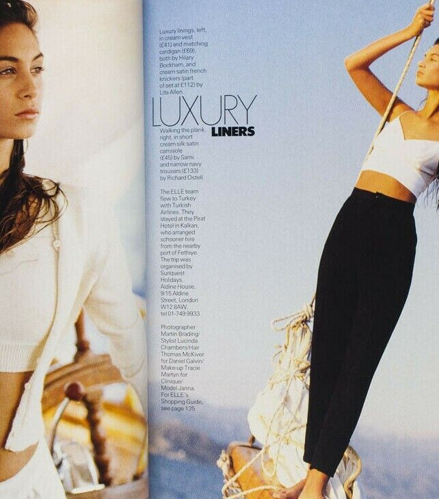 Jeny Howorth CDG Hans Feurer JPG Pamela Hanson FRANCIS BARBER Elle magazine VTG