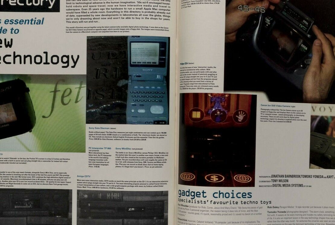 Cecilia Chancellor JUDY BLAME Paul Weller JUERGEN TELLER Nadja Auermann SONY i-D