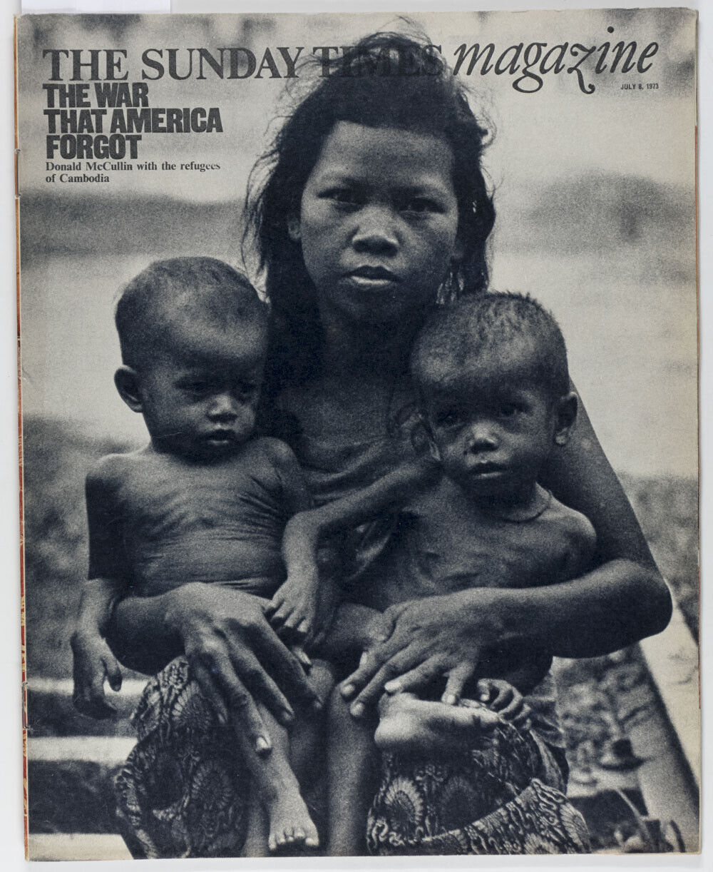 DON McCULLIN Cambodia LAURA ASHLEY Charlie Gillett SUNDAY TIMES magazine 1973 UK