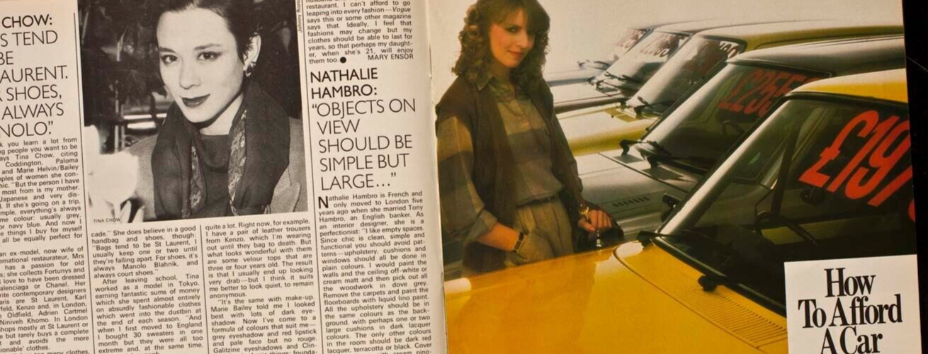 SYLVIA KRISTEL Tina Chow JOHN HURT Honey magazine May 1979 SRI LANKA Soho RITZY