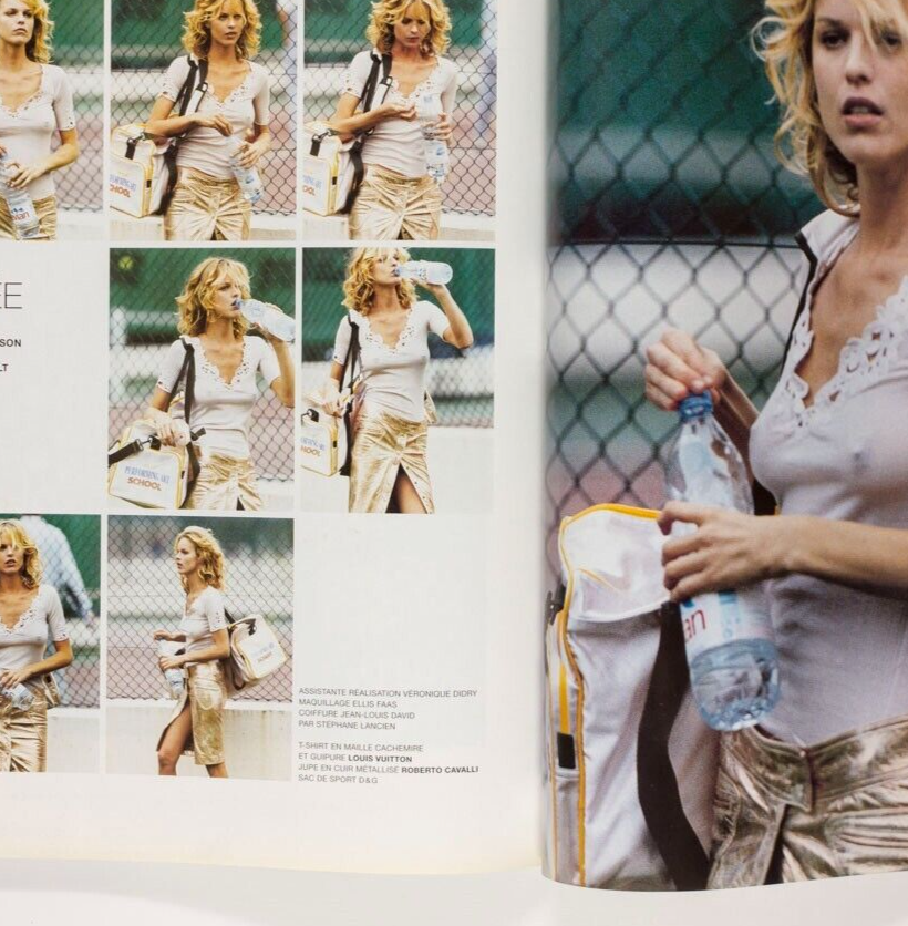 FILIPPA HAMILTON Eva Herzigova MARTIN MARGIELA Paris Vogue February 2002 Celine