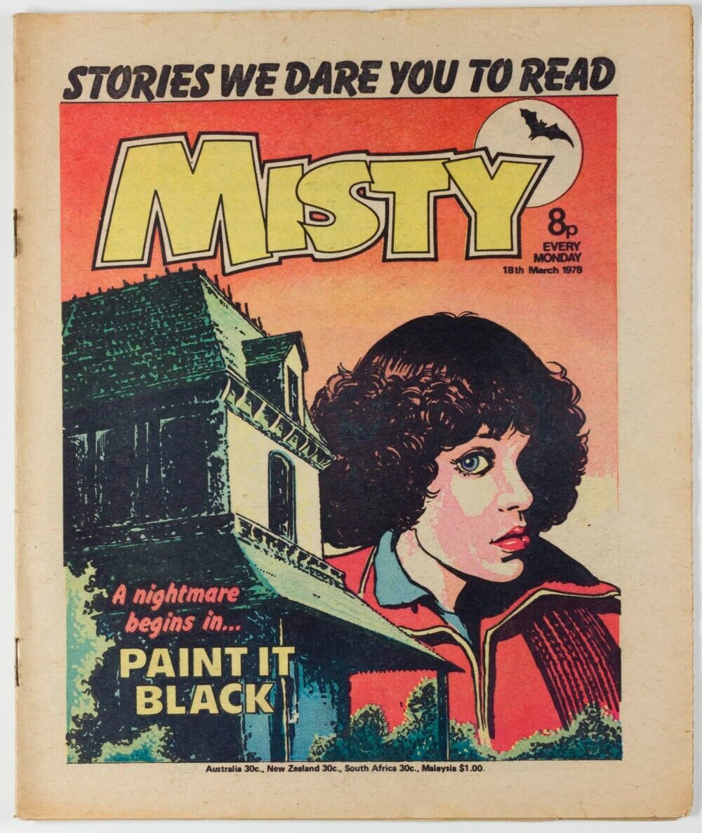 PAINT IT BLACK 7th issue MISTY COMIC book magazine No. 7 18th March 1978 vtg UK
