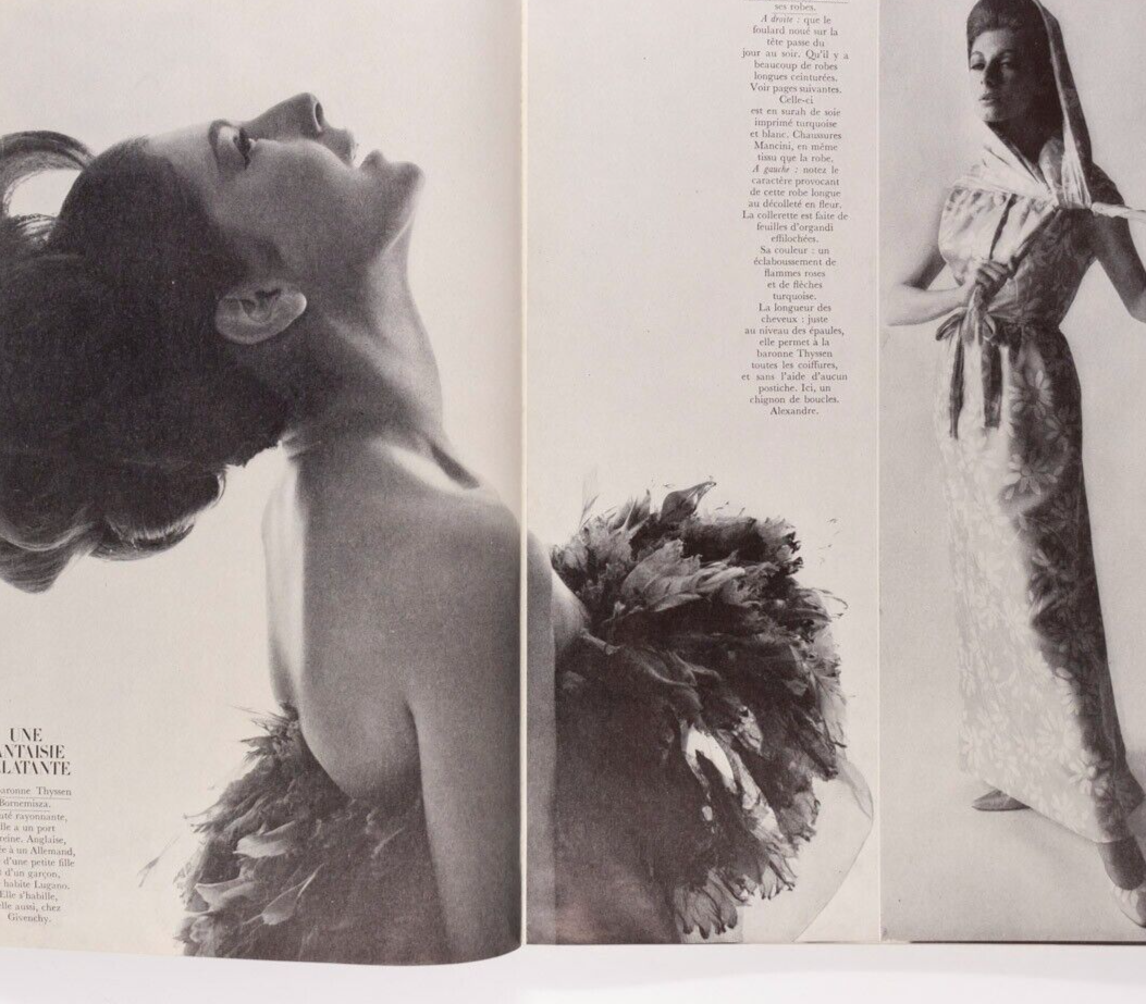 Tania Mallett USTINOV Fiona Campbell-Walter PARIS VOGUE 1964 Givenchy BALENCIAGA