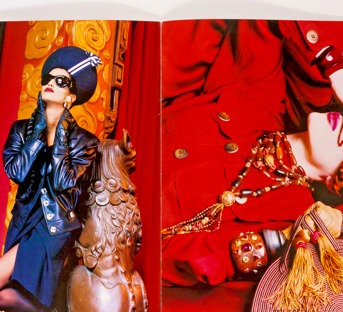 KATE MOSS Yasmeen Ghauri YSL Lookbook HELMUT NEWTON Yves Saint Laurent SS 1993