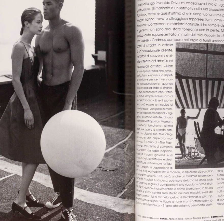 EVA HERZIGOVA Paul Cadmus BRUCE WEBER Streisand BEN KINGSLEY Beaton L'UOMO VOGUE