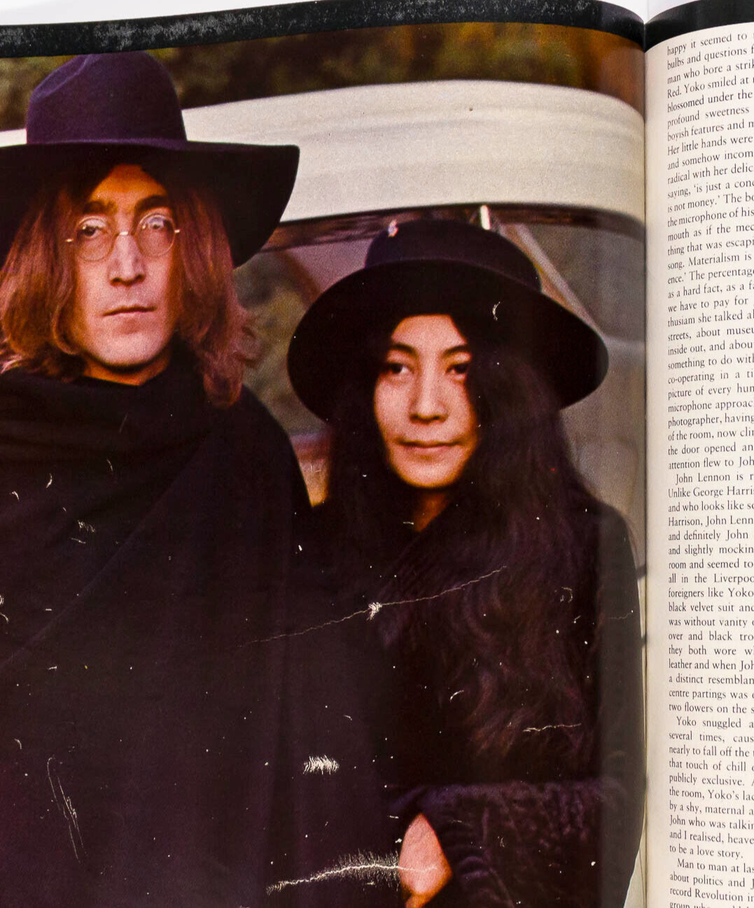 Yoko Ono JOHN LENNON Jeanloup Sieff NOVA music fashion magazine CAROLINE BAKER