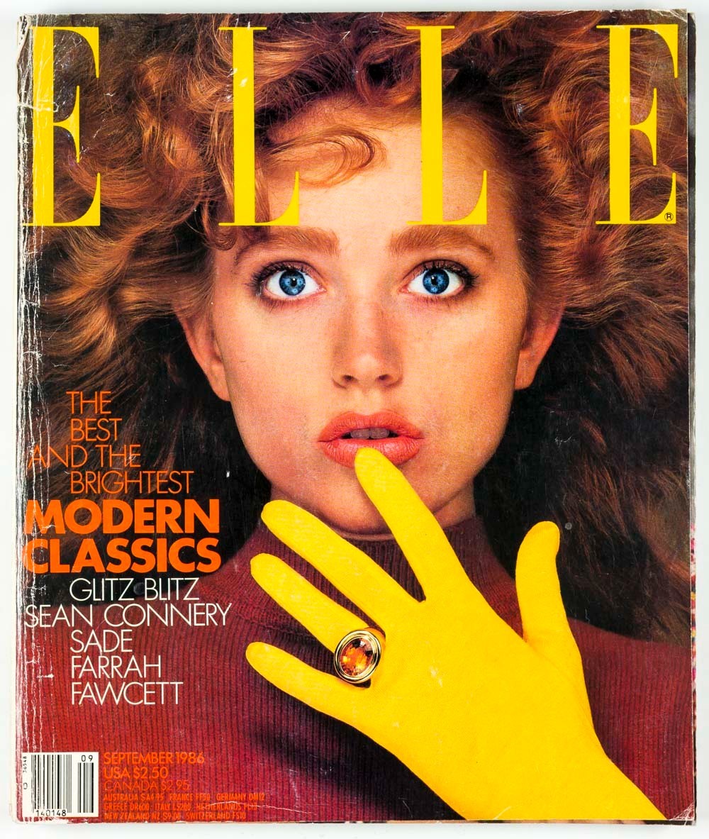 Maria Von Hartz SADE Farrah Fawcett ELLE September 1986 Sean Connery MACPHERSON