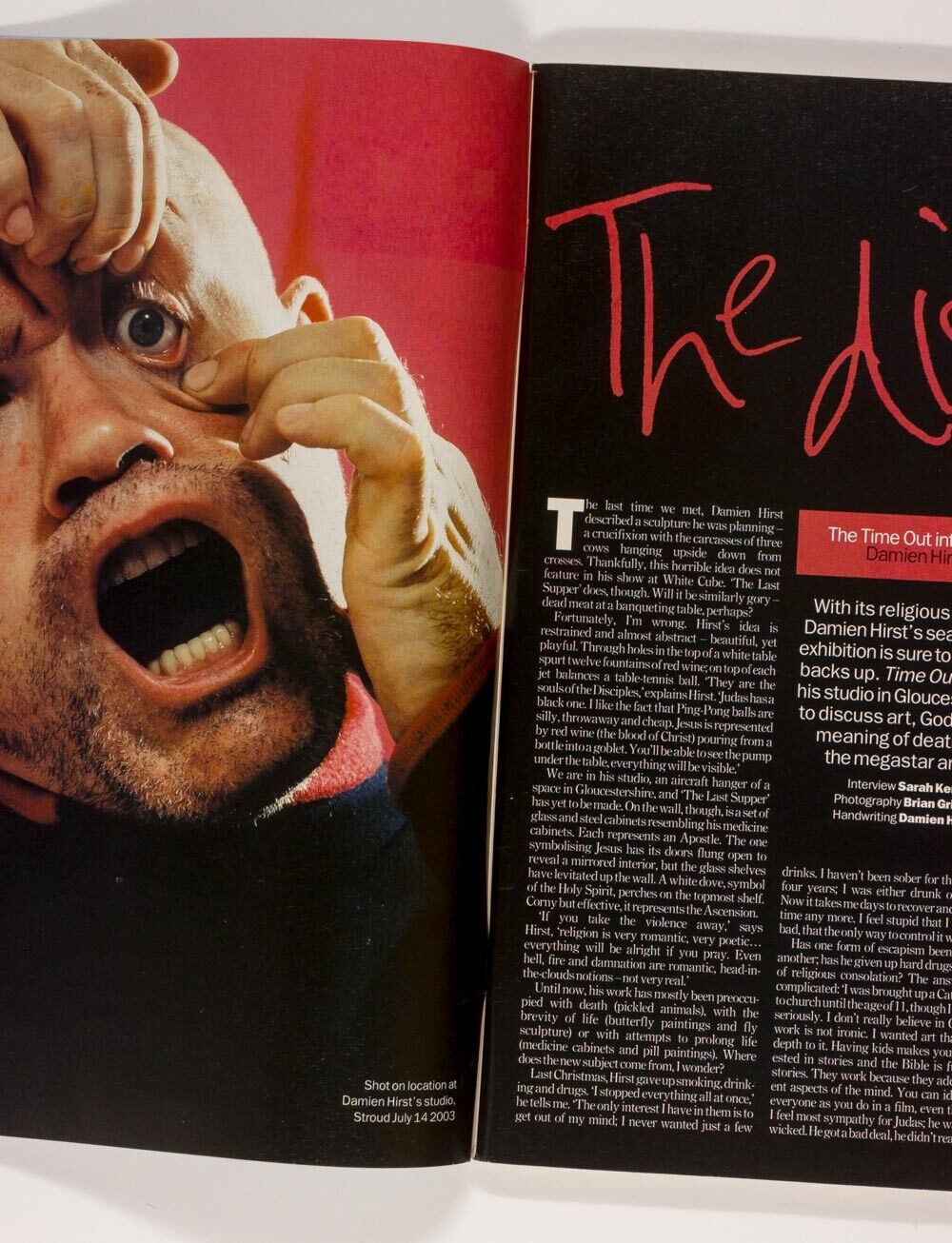DAMIEN HIRST Brian Griffin SIMON PEGG Edgar Wright TRISH KEENAN Time Out London