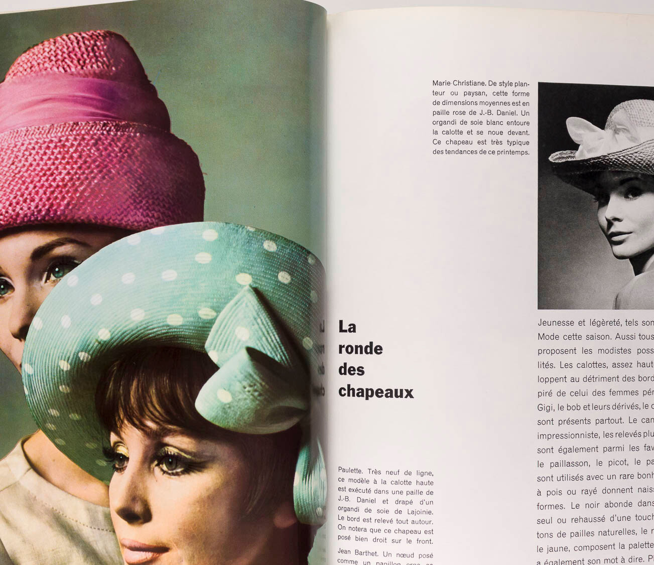 2 x Rene Gruau magazines - L'OFFICIEL March 1963 & Vogue March 1955