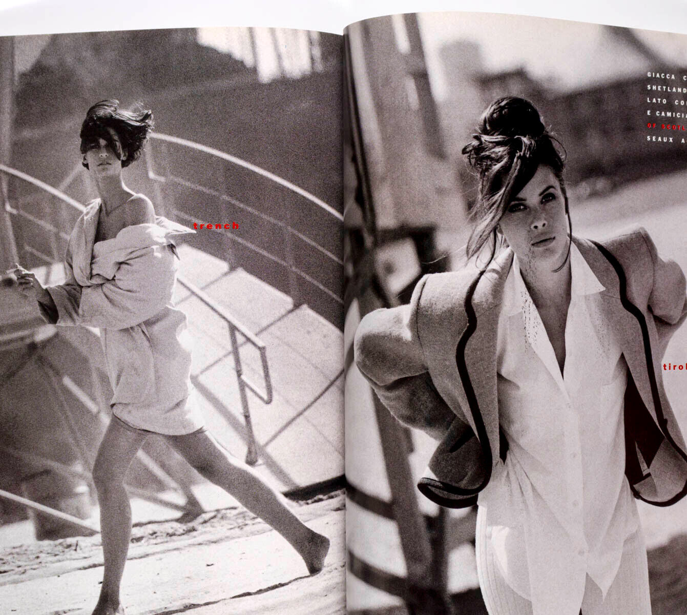Veruschka BLUMARINE Vanessa Duve NEIL KIRK Vogue Italia Wool magazine supplement