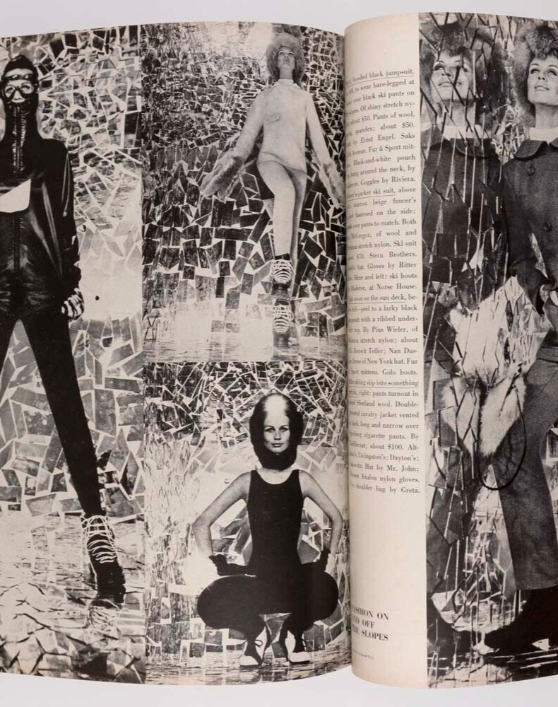 Brigitte Bauer VERUSCHKA Benedetta Barzini VOGUE 1965 Gres HELMUT NEWTON Capote